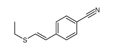 4-(2-ethylsulfanylethenyl)benzonitrile结构式