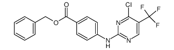 benzyl 4-(4-chloro-5-trifluoromethyl-pyrimidin-2-ylamino)-benzoate结构式