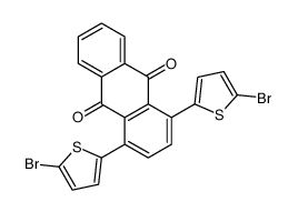 1,4-bis(5-bromothiophen-2-yl)anthracene-9,10-dione结构式