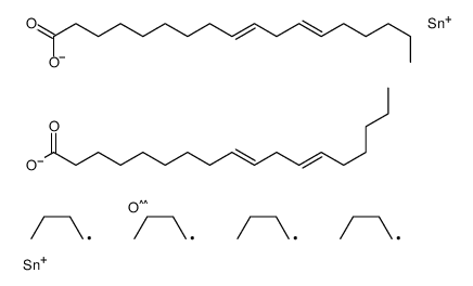 (9Z,12Z)-1,1,3,3-tetrabutyl-1,3-bis(octadeca-9,12-dienoyloxy)distannoxane结构式