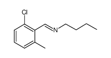 butyl-[1-(2-chloro-6-methyl-phenyl)-meth-(E)-ylidene]-amine Structure