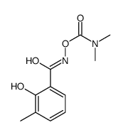 [(2-hydroxy-3-methylbenzoyl)amino] N,N-dimethylcarbamate Structure