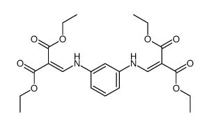 N,N'-bis-(2,2-bis-ethoxycarbonyl-vinyl)-m-phenylenediamine结构式