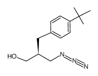 (2S)-3-azido-2-(4-t-butylbenzyl)propanol结构式