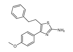 4-(4-methoxyphenyl)-5-phenethylthiazol-2-amine Structure