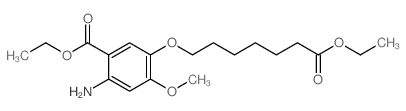 2-氨基-5-(7-乙氧基-7-氧代庚基氧基)-4-甲氧基苯甲酸乙酯图片