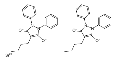 strontium,4-butyl-5-oxo-1,2-diphenylpyrazol-3-olate结构式