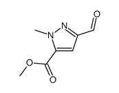 METHYL 3-FORMYL-1-METHYL-1H-PYRAZOLE-5-CARBOXYLATE结构式