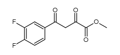 methyl 4-(3,4-difluorophenyl)-2,4-dioxobutanoate结构式