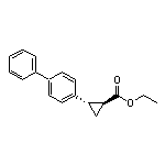 Ethyl (1S,2S)-2-(4-Biphenylyl)cyclopropanecarboxylate Structure