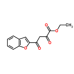 Ethyl 4-(1-benzofuran-2-yl)-2,4-dioxobutanoate结构式