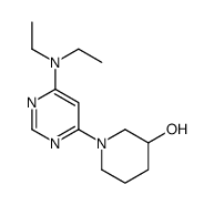 1-[6-(二乙基氨基)-4-嘧啶基]-3-哌啶醇结构式