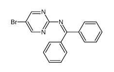 5-Bromo-N-(diphenylmethylene)-2-pyrimidinamine Structure