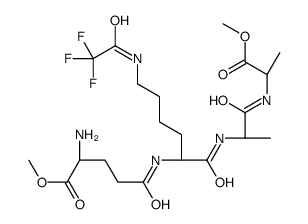 D-gamMa-glu(oMe)-lys(tfa)-d-ala-d-ala-oMe结构式