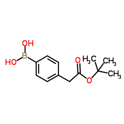 (4-(2-(tert-butoxy)-2-oxoethyl)phenyl)boronic acid structure