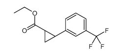 Ethyl (1S,2S)-2-[3-(trifluoromethyl)phenyl]cyclopropanecarboxylate e Structure