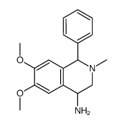 (1S,4S)-6,7-Dimethoxy-2-methyl-1-phenyl-1,2,3,4-tetrahydro-isoquinolin-4-ylamine Structure