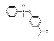 1-[4-[methyl(phenyl)phosphoryl]oxyphenyl]ethanone结构式