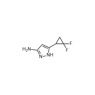 5-(2,2-二氟环丙基)-1H-吡唑-3-胺结构式