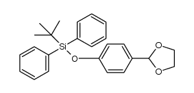 (4-(1,3-dioxolan-2-yl)phenoxy)(tert-butyl)diphenylsilane Structure