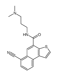 6-Cyano-naphtho[2,1-b]thiophene-4-carboxylic acid (3-dimethylamino-propyl)-amide Structure