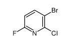 3-溴-2-氯-6-氟吡啶结构式