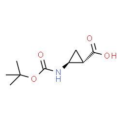 rel-(1R,2R)-2-[[(1,1-二甲基乙氧基)羰基]氨基]环丙烷羧酸图片