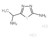 5-(1-aminoethyl)-1,3,4-thiadiazol-2-amine(SALTDATA: 2.1HCl)结构式