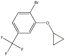 1-溴-2-环丙氧基-4-(三氟甲基)苯结构式