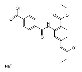 ethyl 2-(4'-carboxybenzamido)-4-propionamidobenzoate Structure