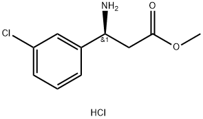 methyl (3s)-3-amino-3-(3-chlorophenyl)propanoate hydrochloride Structure