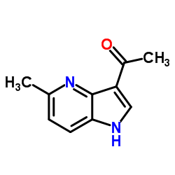 1-(5-Methyl-1H-pyrrolo[3,2-b]pyridin-3-yl)ethanone结构式