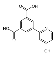 5-(4-oxo-1H-pyridin-2-yl)benzene-1,3-dicarboxylic acid Structure