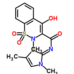 [N(Z)]-N-(3,5-二甲基-2(3H)-噻唑基)-4-羟基-2-甲基-2H-1,2-苯并噻嗪-3-羧酰胺1,1-二氧化物结构式