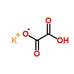 Potassium hydrogen oxalate Structure