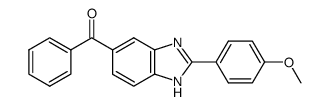 [2-(4-methoxyphenyl)-1H-benzimidazol-5-yl]phenylmethanone结构式