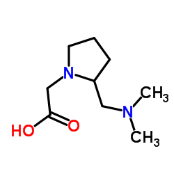 {2-[(Dimethylamino)methyl]-1-pyrrolidinyl}acetic acid结构式