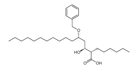 (2S,3S,5S)-5-(benzyloxy)-2-hexyl-3-hydroxyhexadecanoic acid Structure