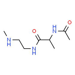 Propanamide,2-(acetylamino)-N-[2-(methylamino)ethyl]- Structure