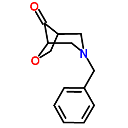 3-Benzyl-6-oxa-3-azabicyclo[3.2.1]octan-8-one结构式