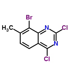 8-Bromo-2,4-dichloro-7-methylquinazoline Structure