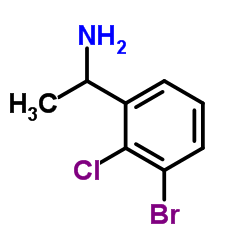 1-(3-Bromo-2-chlorophenyl)ethanamine结构式