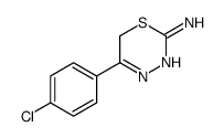 5-(4-chlorophenyl)-6H-1,3,4-thiadiazin-2-amine Structure