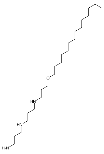 N'-[3-(3-tetradecoxypropylamino)propyl]propane-1,3-diamine结构式