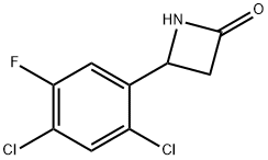 4-(2,4-二氯-5-氟苯基)氮杂环丁烷-2-酮结构式