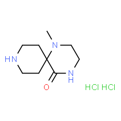 1-Methyl-1,4,9-triazaspiro[5.5]undecan-5-one dihydrochloride structure