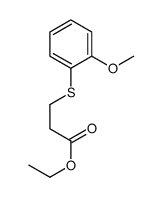 Propanoic acid, 3-[(2-methoxyphenyl)thio]-, ethyl ester picture