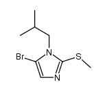 5-bromo-1-isobutyl-2-methylthioimidazole结构式