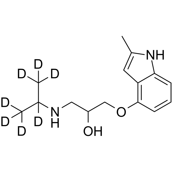 (rac)-Mepindolol-d7 structure