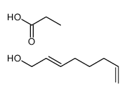 octa-2,7-dien-1-ol,propanoic acid结构式